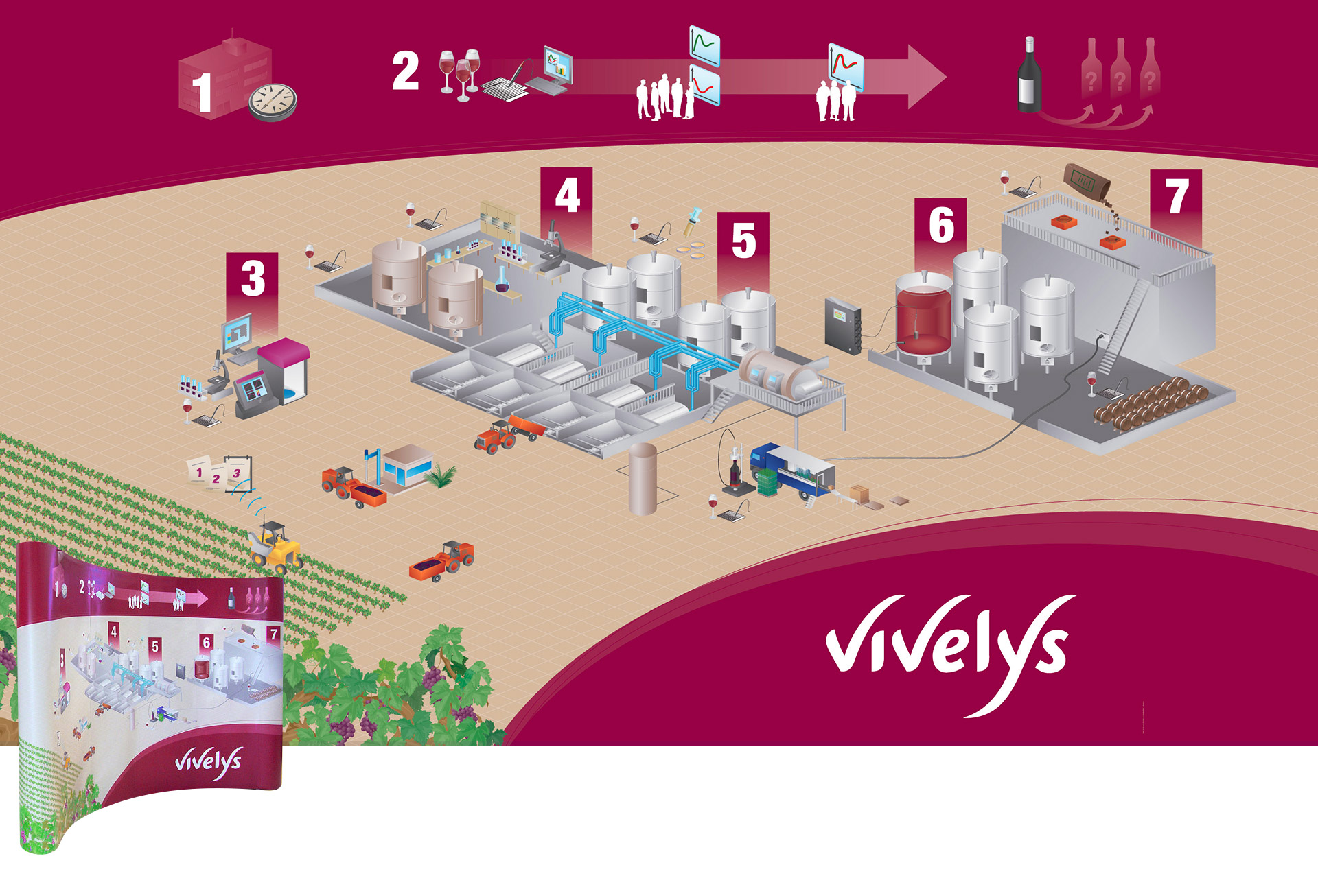 Vivelys - illustration isométrique
