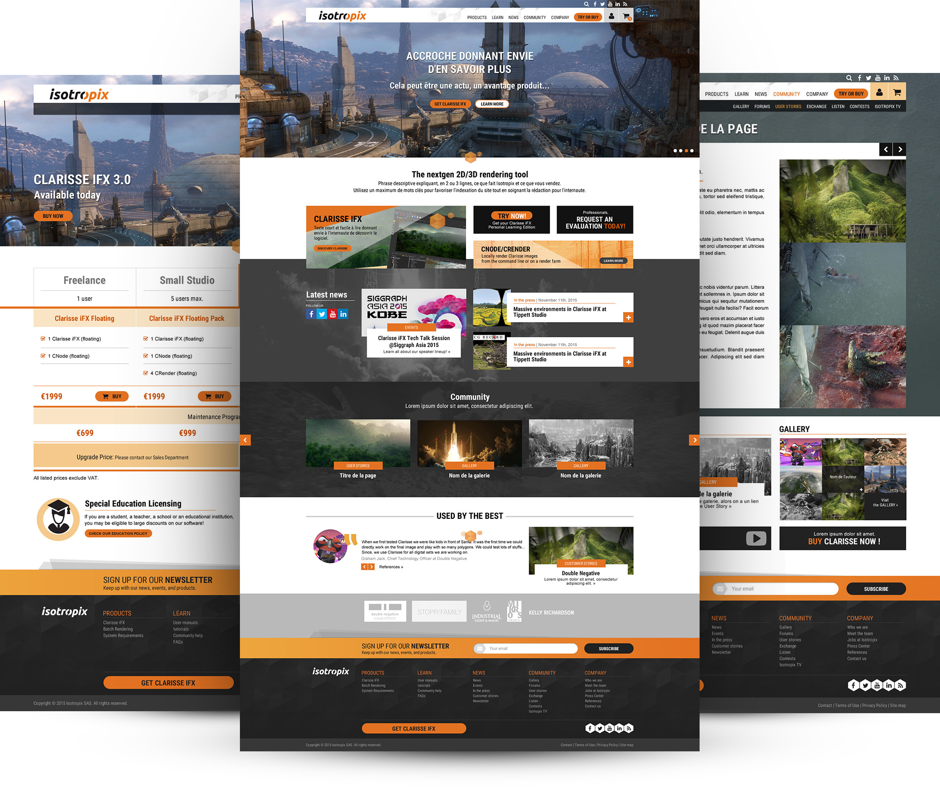 Isotropix - webdesign